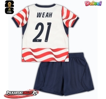 Stany Zjednoczone Timothy Weah #21 Koszulka Podstawowa dzieci MŚ 2026 Krótki Rękaw (+ krótkie spodenki)